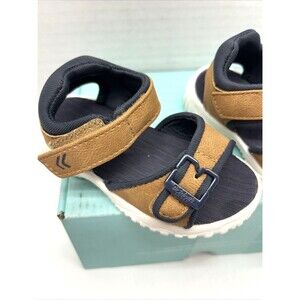 Dr. Scholls Sandal Time 2 Play Brown Boys Size 5 Toddler Faux Leather New in Box